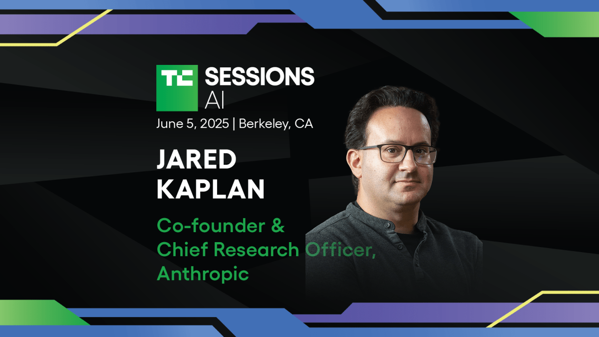 Anthropic co-founder Jared Kaplan is coming to TechCrunch Sessions: AI