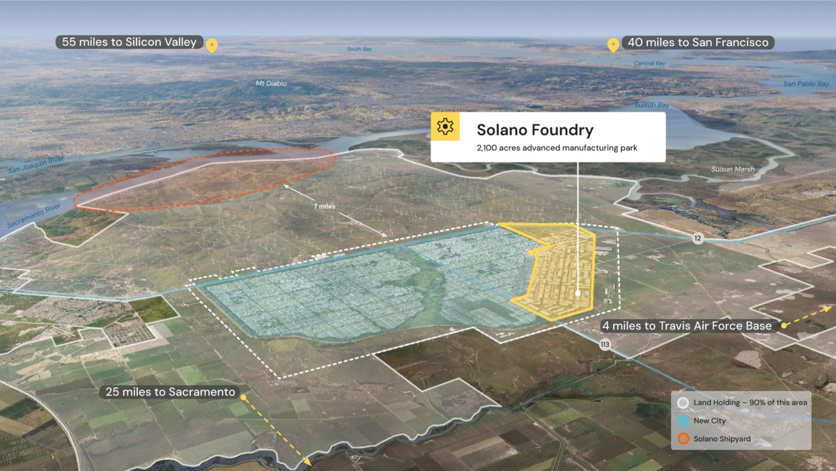 ‘Utopian’ city California Forever announces huge tech manufacturing park